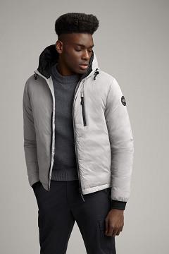 Chamarras Canada Goose Hombre México - Lodge Chaqueta De Plumas Black Label Grises Claro JP7126098